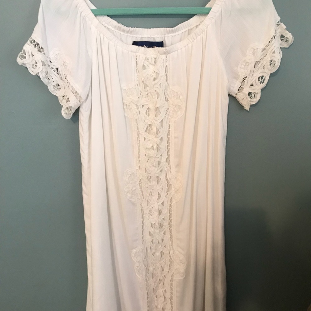 White Summer Shift Dress